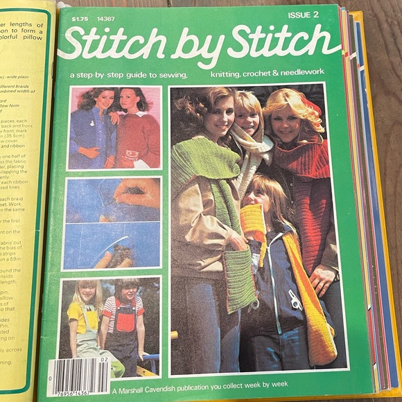 Vtg Marshall Cavendish Stitch By Stitch Volume 1-15 Magazines Guide To Sewing - Picture 4 of 6